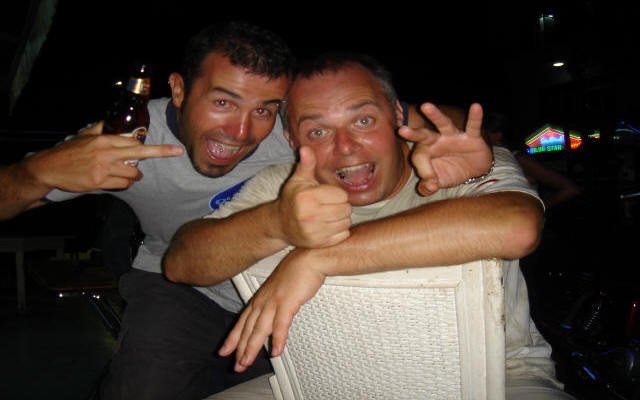 Chris and me