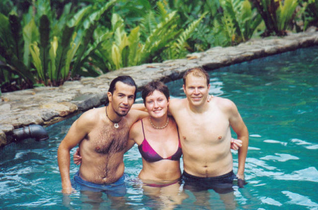Ian Denise and Me in Poring Hot Springs