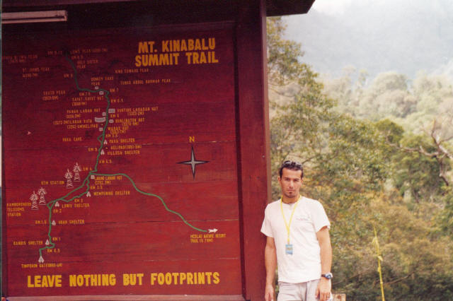 Me with track Mont Kinabalu