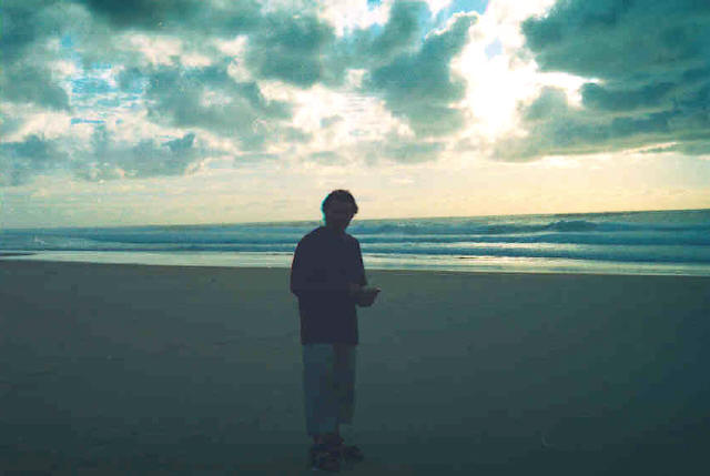 Having breackfast in Fraser island