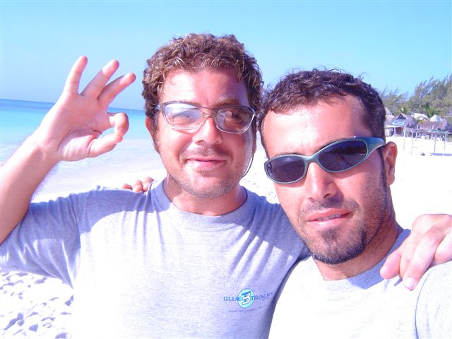 Julio and Me at the beach